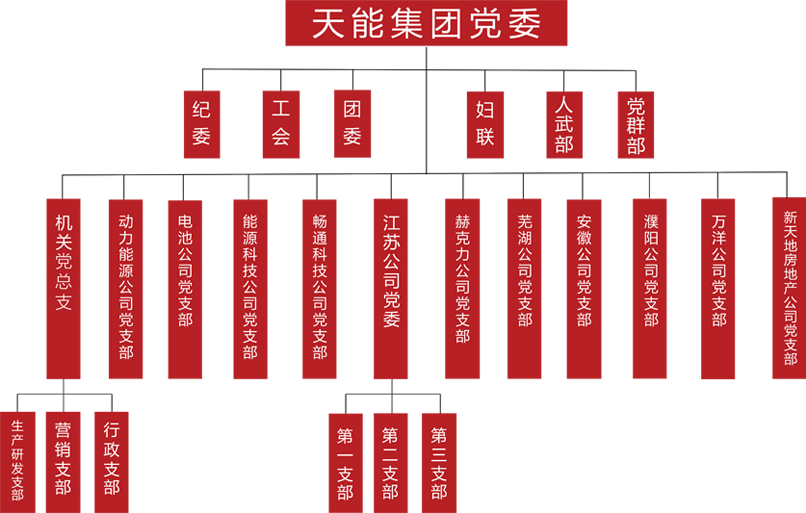 CA88建团党委组织架构